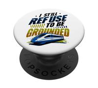 Drôle Maglev Train Physique Humour Refuse to Be Grounded PopSockets PopGrip Adhésif