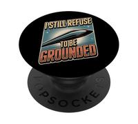 Drôle Maglev Train Physique Humour Refuse to Be Grounded PopSockets PopGrip Adhésif