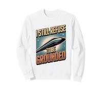 Drôle Maglev Train Physique Humour Refuse to Be Grounded Sweatshirt
