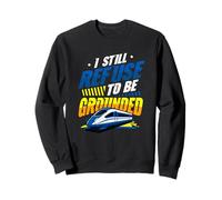 Drôle Maglev Train Physique Humour Refuse to Be Grounded Sweatshirt