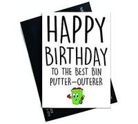 Drôle Mari Carte Drôle Petit Copain Carte Joyeux Anniversaire à le Meilleur Poubelle Putter Outerer Mari Petit Copain Ménage Corvées Drôle Carte PC293