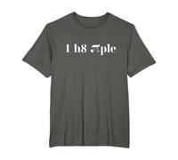 Drôle Math Pi Design I Hate People Message secret pour Pi Day T-Shirt