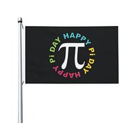 Drôle Mathématique Happy Pi Day Drapeau 0,9 x 1,5 m Double Côté Extérieur Ferme Yard Signe Jardin Drapeau Décoratif Avec Œillets En Laiton