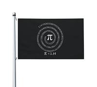 Drôle Mathématique Happy Pi Day Drapeau 0,9 x 1,5 m Double Côté Extérieur Ferme Yard Signe Jardin Drapeau Décoratif Avec Œillets En Laiton