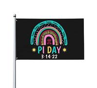 Drôle Mathématique Happy Pi Day Drapeau 3x5 Ft Un Côté Extérieur Ferme Yard Signe Jardin Drapeau Décoratif Avec Œillets En Laiton