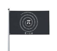 Drôle Mathématique Happy Pi Day Drapeau 3x5 Ft Un Côté Extérieur Ferme Yard Signe Jardin Drapeau Décoratif Avec Œillets En Laiton