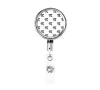 Drôle Mathématique Happy Pi Day Porte-Badge Rétractable Reel Clip Id Card Holder forNurse Student Office Worker