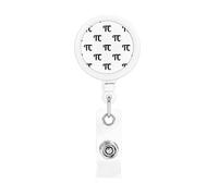 Drôle Mathématique Happy Pi Day Porte-Badge Rétractable Reel Clip Id Card Holder forNurse Student Office Worker