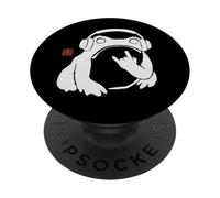 Drôle Matsumoto Hoji Grumpy Frog Rock-and-Roll Music Art PopSockets PopGrip Adhésif