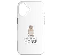 Drôle médiéval du Moyen Âge Cheval Meme - Histoire européenne Coque pour iPhone 16