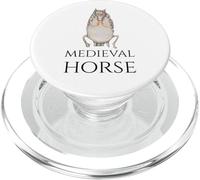 Drôle médiéval du Moyen Âge Cheval Meme - Histoire européenne PopSockets PopGrip pour MagSafe