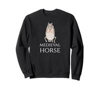 Drôle médiéval du Moyen Âge Cheval Meme - Histoire européenne Sweatshirt