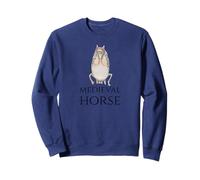 Drôle médiéval du Moyen Âge Cheval Meme - Histoire européenne Sweatshirt