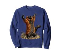 Drôle Méditant Culte Lemur Meme Sweatshirt