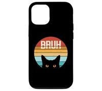 Drôle Meme Saying Bruh With Teens Cat Boys Girls Men Women Coque pour iPhone 12/12 Pro