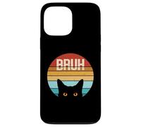 Drôle Meme Saying Bruh With Teens Cat Boys Girls Men Women Coque pour iPhone 13 Pro Max
