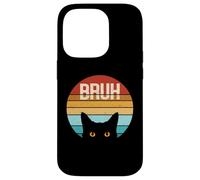 Drôle Meme Saying Bruh With Teens Cat Boys Girls Men Women Coque pour iPhone 14 Pro