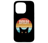 Drôle Meme Saying Bruh With Teens Cat Boys Girls Men Women Coque pour iPhone 15 Pro