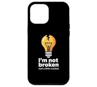 Drôle Memes Texte Funny I'm Not Broken Just A Little Cracked Coque pour iPhone 12 Pro Max