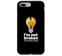 Drôle Memes Texte Funny I'm Not Broken Just A Little Cracked Coque pour iPhone 7 Plus/8 Plus