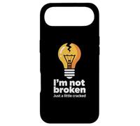 Drôle Memes Texte Funny I'm Not Broken Just A Little Cracked Coque pour iPhone Air