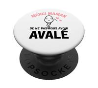 Drôle Merci Maman Idée Cadeau Humour Osé Adulte Sarcastique PopSockets PopGrip Adhésif