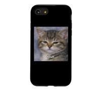 Drôle Mignon Chat Chaton Dit Bruh Flou Photo Meme Coque pour iPhone SE (2020) / 7/8