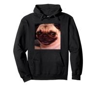 Drôle Mignon Chien Carlin Effrayant Sourire Flou Meme Sweat à Capuche