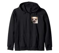 Drôle Mignon Chihuahua Visage Flou Meme Humour Chien Sweat à Capuche