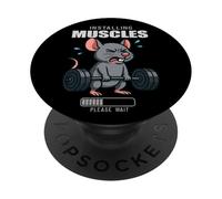 Drôle Mignon Rat entraînement Gym haltérophilie Fitness soulevé de Terre PopSockets PopGrip Adhésif