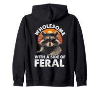 Drôle mignon raton laveur sauvage meme animal Sweat à Capuche