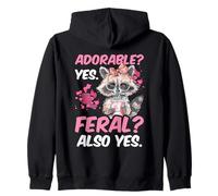 Drôle mignon raton laveur sauvage meme animal Sweat à Capuche