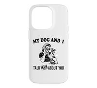 drôle Mon Chien lévrier Italien et Je Parle de toi Coque pour iPhone 14 Pro