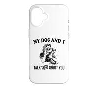 drôle Mon Chien lévrier Italien et Je Parle de toi Coque pour iPhone 16