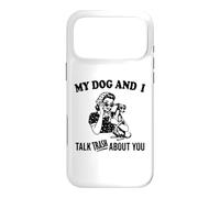 drôle Mon Chien lévrier Italien et Je Parle de toi Coque pour iPhone 17 Pro Max