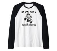 drôle Mon Chien lévrier Italien et Je Parle de toi Manche Raglan
