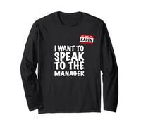 Drôle Mon nom est Karen pour Parler au Manager Manche Longue