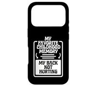 Drôle Mon Souvenir d'enfance préféré : Le Dos ne Fait Pas Coque pour iPhone 17 Pro