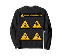 Drôle Nerdy Know Your Slopes Algèbre Géométrie Math Professeur Sweatshirt