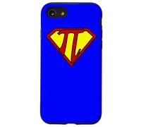 Drôle Nerdy Math Nerd Super Pi Math Teacher Comic Hero Cadeau Coque pour iPhone SE (2020) / 7/8