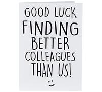 Drôle Neuf Job Carte, Coworker Leaving, Good Luck, Congrats Neuf Job Collègue Leaving Goodbye Leaving Job Drôle Carte Blague, Banta, Bureau PC40