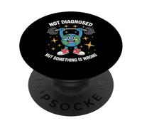 Drôle Non diagnostiqué dire santé mentale Humour Femmes Hommes PopSockets PopGrip Adhésif