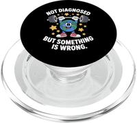 Drôle Non diagnostiqué dire santé mentale Humour Femmes Hommes PopSockets PopGrip pour MagSafe