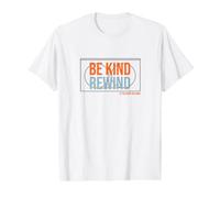 Drôle nostalgique Be Kind Rewind VHS Dire T-Shirt Graphique avec Valeur, Homme, Blanc, XL