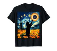 Drôle Nuit Étoilée Totale Eclipse Solaire Europe Espagne Islande T-Shirt