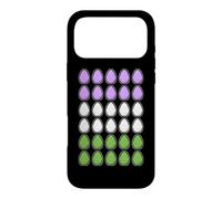 Drôle Oeufs de Pâques Pixel Art LGBT Genre QueerDrapeau Coque pour iPhone 17 Pro Max