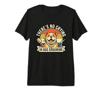 Drôle on Ne Pleure Pas Au Toilettage Chien T-Shirt Haut de Gamme