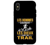 Drôle Original Trail Running Sport Sportif Nature Montagne Coque pour iPhone X/XS