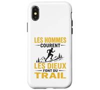 Drôle Original Trail Running Sport Sportif Nature Montagne Coque pour iPhone X/XS