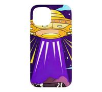 Drôle OVNI Vache Extraterrestre enlèvement Ciel Nocturne Coque pour iPhone 15